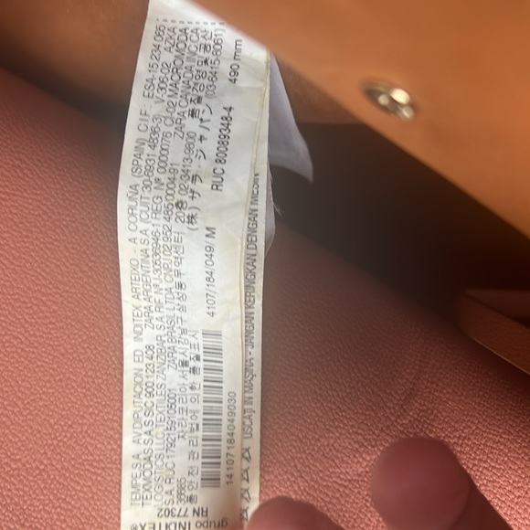 ZARA LARGE WOMAN VEGAN LEATHER TOTE - Picture 4 of 13